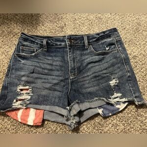 Denim Distressed Women's Shorts